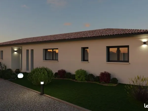 Maison contemporaine de 140 m² avec terrain de 1 240 m² à Mondonville
