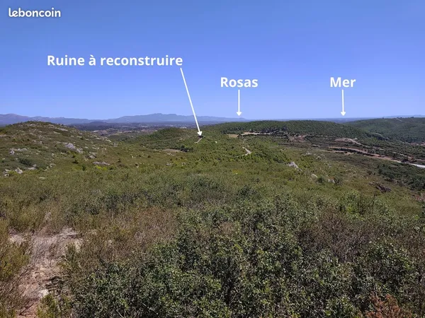 Terrain avec ruine constructible