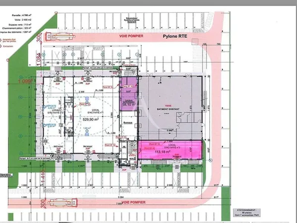 Local commercial 113 m²