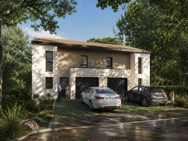 Programme de 2 maisons neuves T4 + jardin privatif