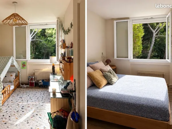 T3 de 63 m² rénové - Dernier étage - Balcon - Vue sur les pins - Aucun vis-à-vis