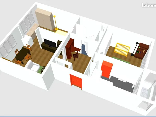 Appartement meublé 57m2 Clamart Gare