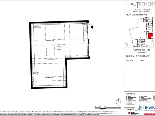 Local commercial 7 pièces 117 m²