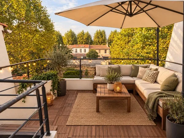 T2 avec terrasse en dernier étage
