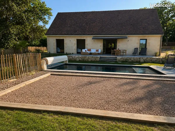 🏡 location meublée 10 mois - maison neuve 3 ch avec clim, piscine et garage