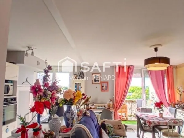Appartement T3, 69 m², quartier des Boiffiers