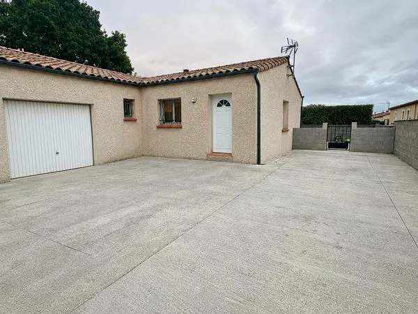 À LOUER - Maison T4 avec jardin clôturé et garage à Alzonne