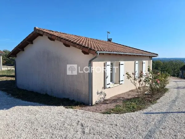 Maison de plain pied Savignac De Nontron 4 pièces 104 m2 sur jardin clôt