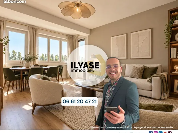 Appartement 2 pièces 58 m²