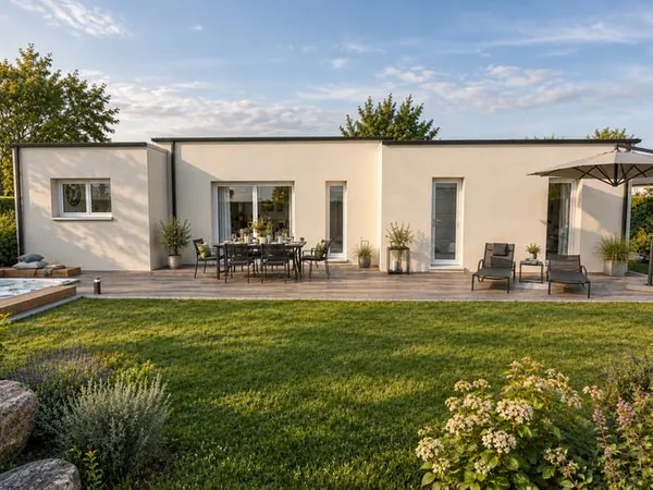 Le style contemporain, quatre chambres et près de 1 000 m² de terrain à Malzéville.
