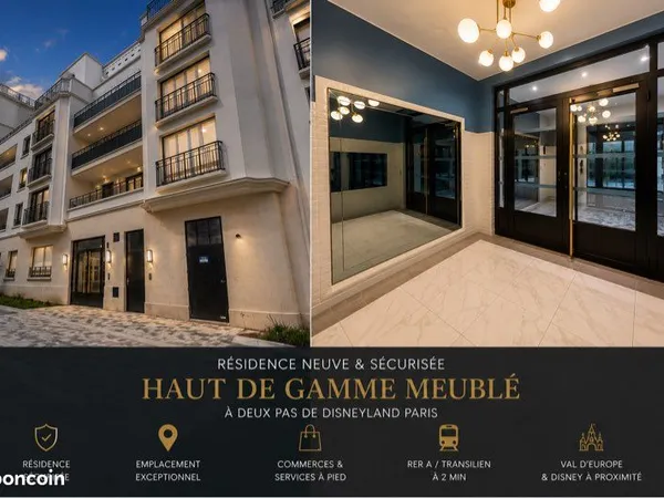 Magnifique T2 meublé premium - Chessy Disney