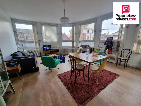 Appartement, T3, 2 chambres, 78 m2, hyper centre de Lens