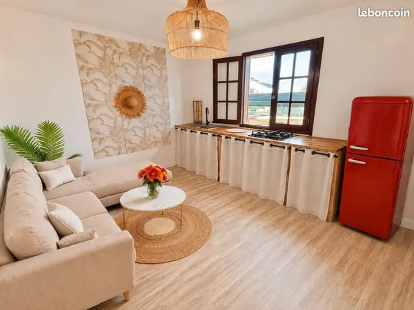 🌺 Cosy F2 meublé La Rivière 🌴 15min de St Pierre & Etg Salé