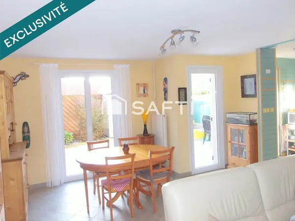 Maison semi individuelle jardin garage