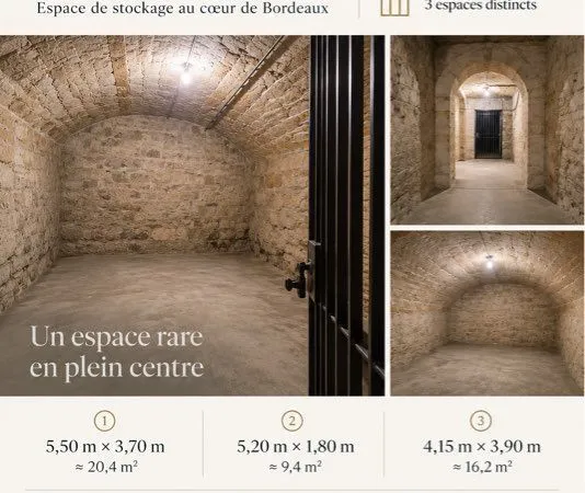 Cave / espace de stockage - Bordeaux centre - 14 rue Huguerie