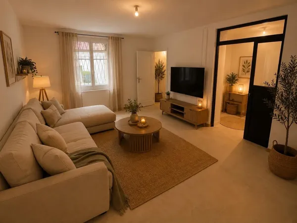 Appartement T3 de 58m² avec terrasse et jardin