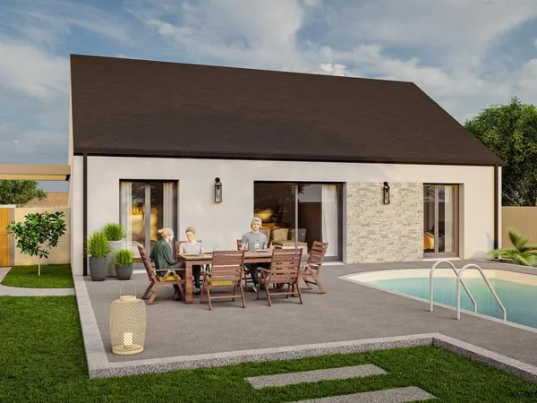 Terrain + maison 91 m²