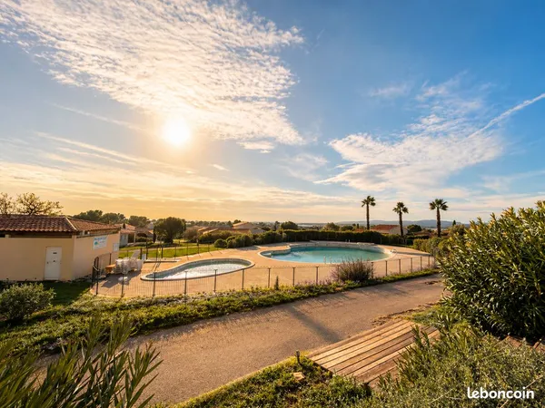🏡 studio meublé à louer - résidence avec piscine - toutes charges comprises