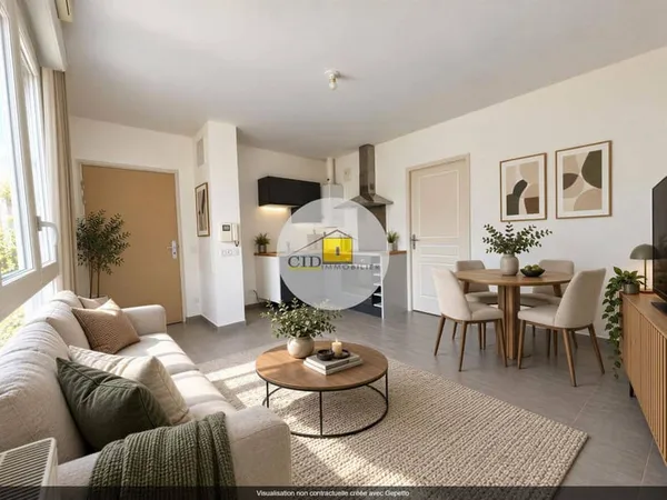Appartement 2 pièces 34 m²