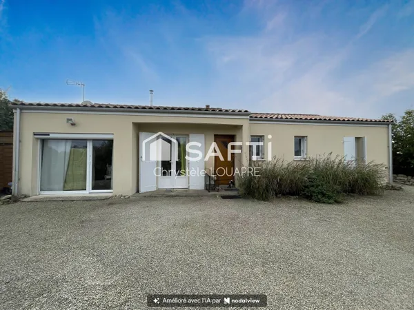 Pavillon de plain pied , 3 chambres A RAFRAICHIR