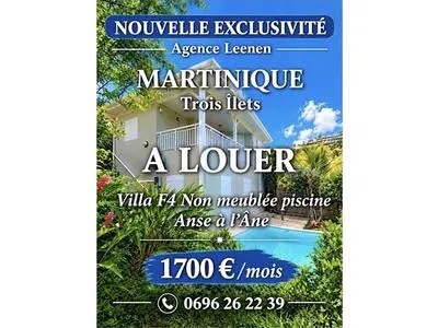 LOTISSEMENT LES PAPAYERS - ANSE À L'ÂNE - VILLA F4 NON MEUBLÉE - PISCINE DE DÉTENTE