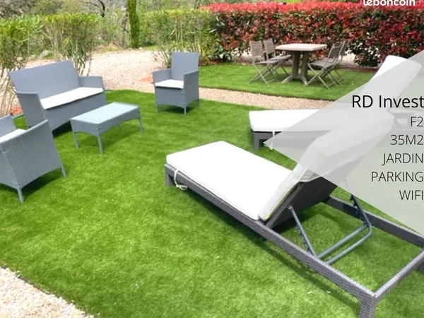 T2 Meublé avec jardin