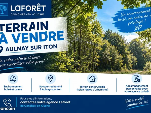 Terrain 3315 m² AULNAY SUR ITON
