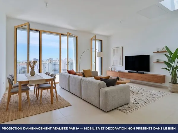 Lyon 7 - Appaetement de 107,50 m² - 4 chambres - terrasse - gar
