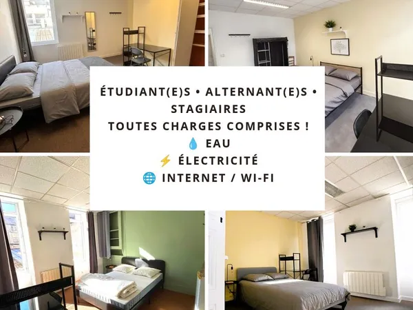 Logements privatifs pour étudiant(e) ou alternant(e) - Toutes charges comprises