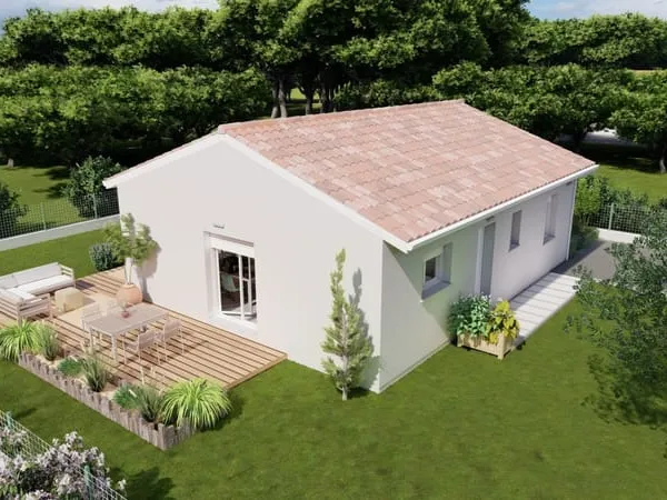 Projet de construction d'une maison 74.92 m² avec terrain à VIEUX-BOUCAU-LES-BAINS (40)
