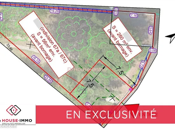 Propriété 3 pièces 64 m²