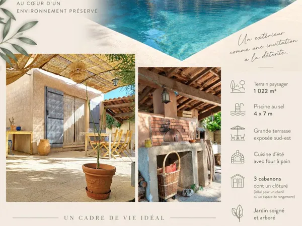 maison plain pied avec piscine proche forcalquier