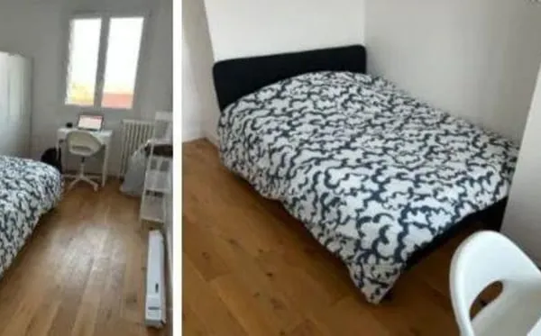 Chambre dans coloc 75m² refaite à neuf et équipée