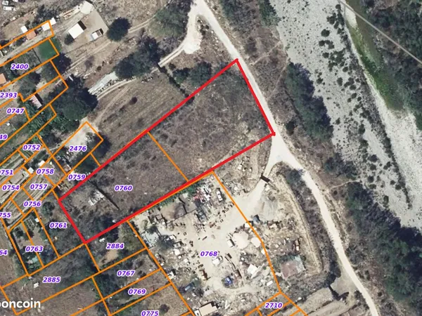 Vente parcelle jardin de 3500m² Espira