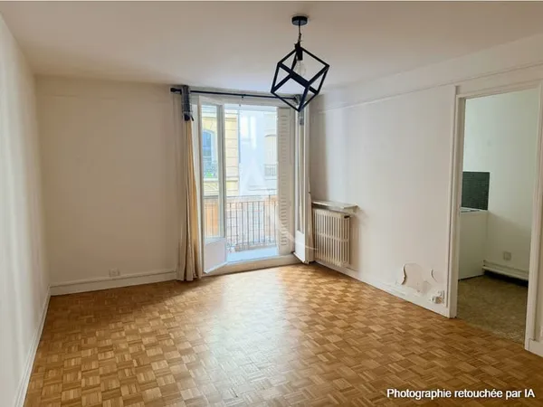 Studio 34.31m² Paris 75017 - métro ligne 13