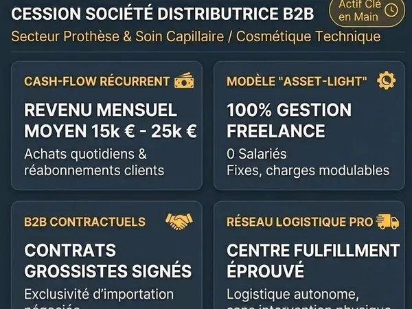 Société e-commerce spécialisée à vendre - Marché de niche - Faible concurrence