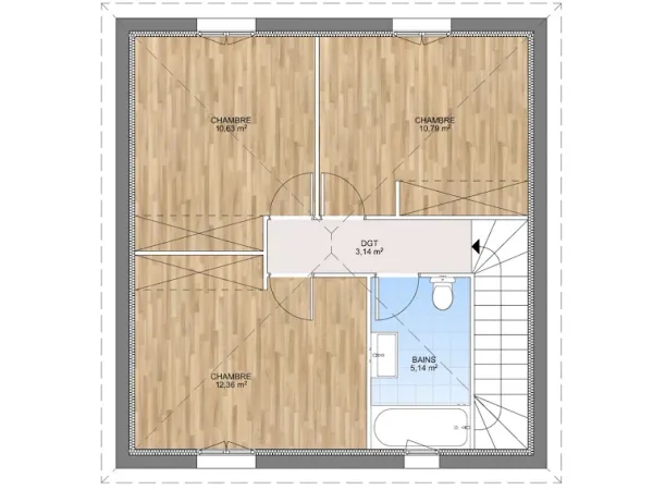 Maison neuve 5 pièces 95 m²