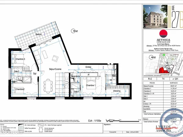 Appartement 5 pièces 103 m²