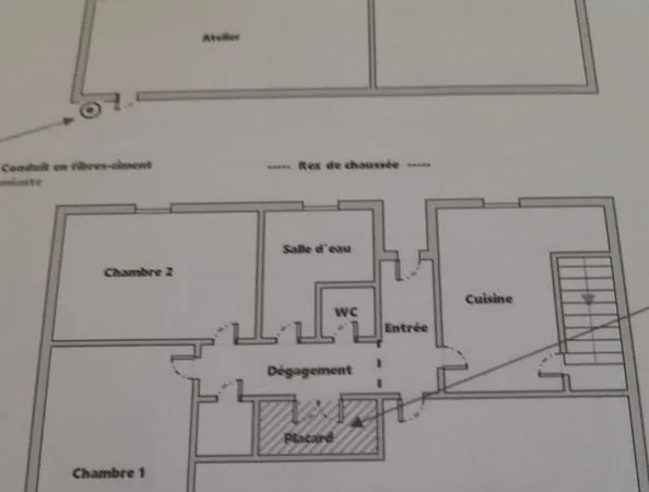 A vendre maison + jardin avec garage