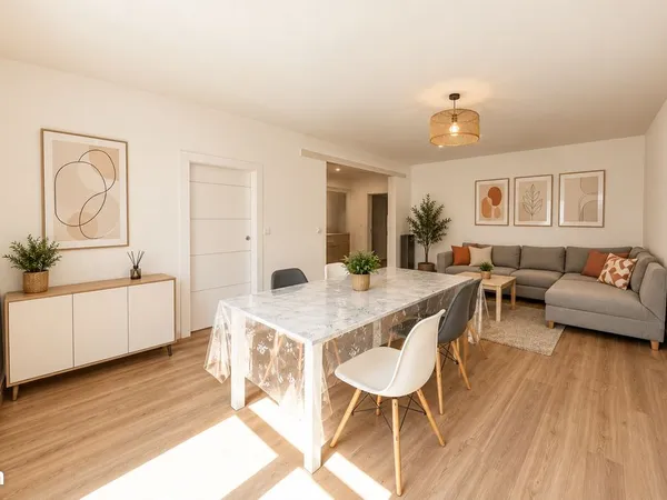 Appartement 3 pièces de 60 m² entièrement rénové - Balcons - Bédarieux Centre