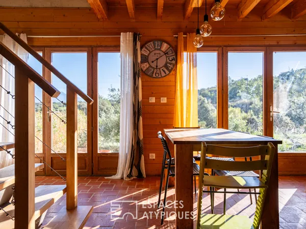 Maison écologique avec vue imprenable