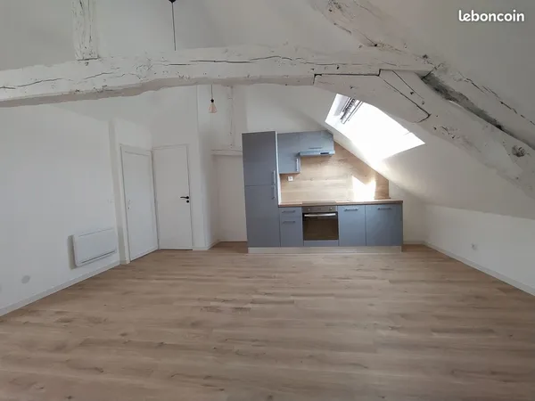 Charmant T2 de 37 m² lumineux - Centre-ville de Bolbec - Cuisine équipée