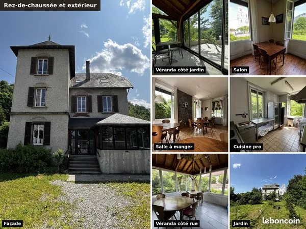 Maison bourgeoise avec tour, 158 m² + vérandas, jardin plein sud 1 098 m²