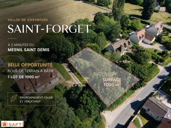 Terrain en individuel 1000 m²