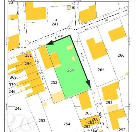 Terrain 910 m²