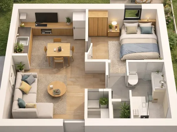 Appartement 3 pièces 59 m²