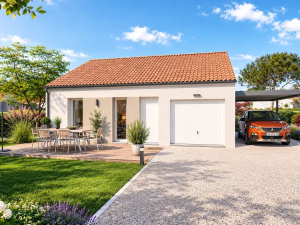 Terrain + maison 60 m²