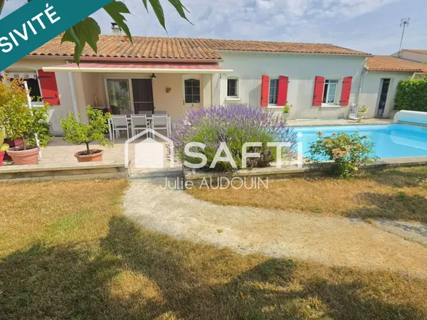 Maison de 128 m² avec piscine - aux portes de St Jean D'Y