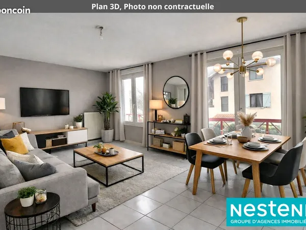 Appartement 3 pièces 74 m²
