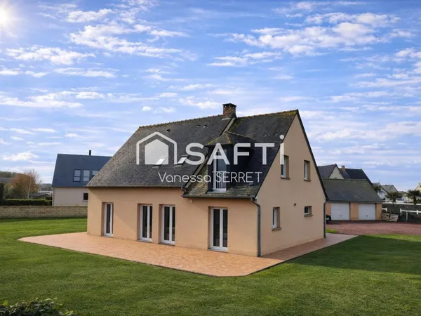 VUE MER EXCEPTIONNELLE - MAISON FAMILIALE À VIERVILLE-SUR-MER
